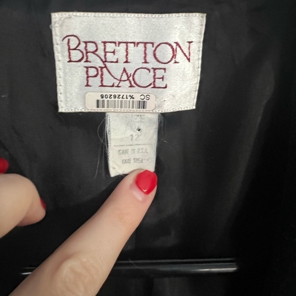 Vintage Wool Green Plaid Jacket Velvet Collar 12 - Picture 3 of 5